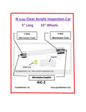 aic-2 N Scale Acrylic Inspection Car